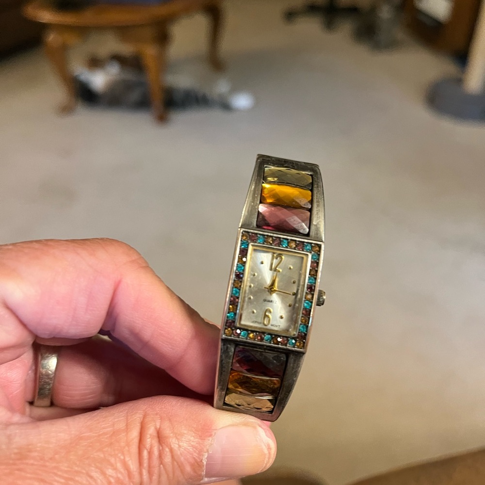 Colorful Stone Inlay Watch